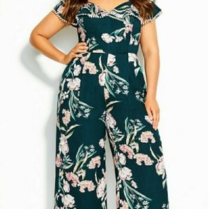 City Chic floral jumpsuit